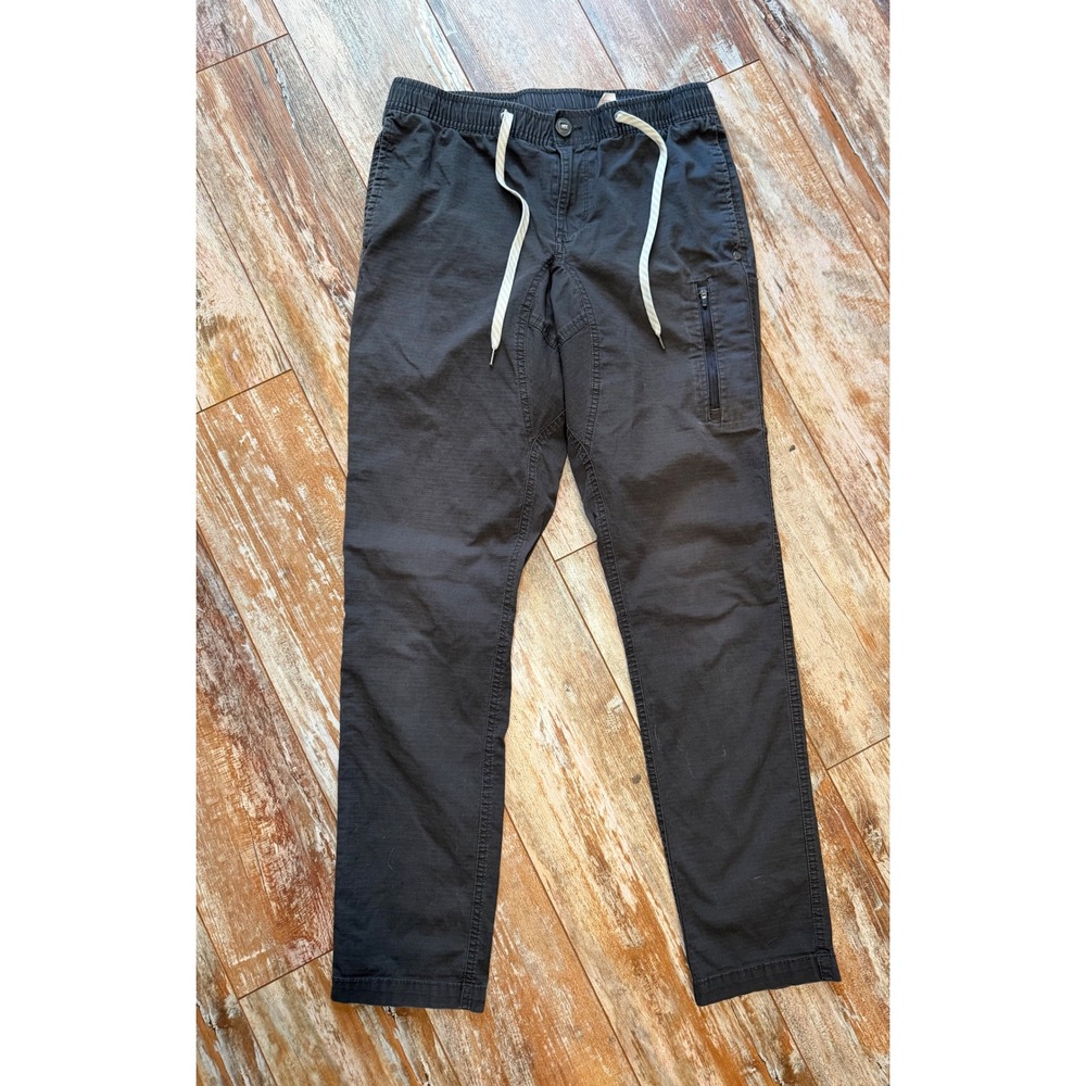 Vuori Mens Ripstop Climber Pants Charcoal Grey Size M V412 Drawstring Jogger